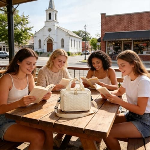 Eternatastic Bible Cover Case for Women, Large Bible Bag with Shoulder Strap,Bible Study Ideal Christian Gifts for Women - Thumbnail 2