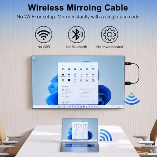 Wireless HDMI Mirroing Adapter/Cable/dongle,Streaming Stick,Wireless Display Adapter Extender Streaming Video/Audio to TV/Projector/Monitor,Suitable for iPhone/iPad/MacBook/Smartphone/Notebook - Thumbnail 2