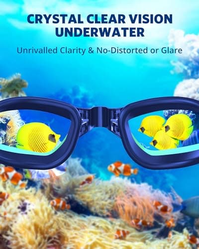 Aegend Swim Goggles, Swimming Goggles No Leaking Full Protection Adult Men Women Youth - Thumbnail 6
