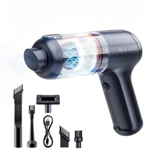 AX2V Car Vacuum Cleaner&Air Duster | 80W | 16kpa | 12KRPM | 20 Mins-Dust Cleaner Portable Cordless Vacuum Pro-Compressed Air Blower,Lightweight Rechargeable Handheld Mini Vacuum for Car/Home/Office - Image 1
