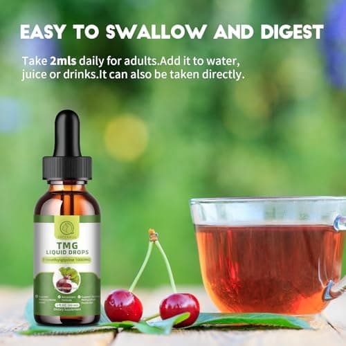TMG Supplements 1000MG - Trimethylglycine Liquid Drops, Betaine High Absorption, Supports Methylation, Liver Wellness & Cognitive, Non-GMO, Vegan, Blood Orange Flavor, 2 Fl.Oz (2 Pack) - Thumbnail 6