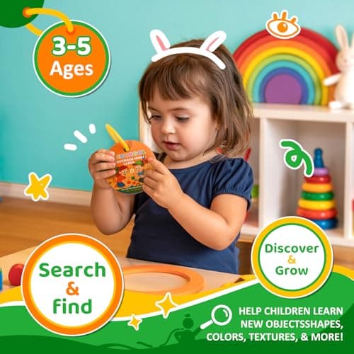 giftoria Home Scavenger Hunt Cards: 50 Toddler Indoor Find & Learn Activities | Fun Educational Games for 3-5 Year Olds | Preschool Boys & Girls Early Development (Preshool) - Thumbnail 4