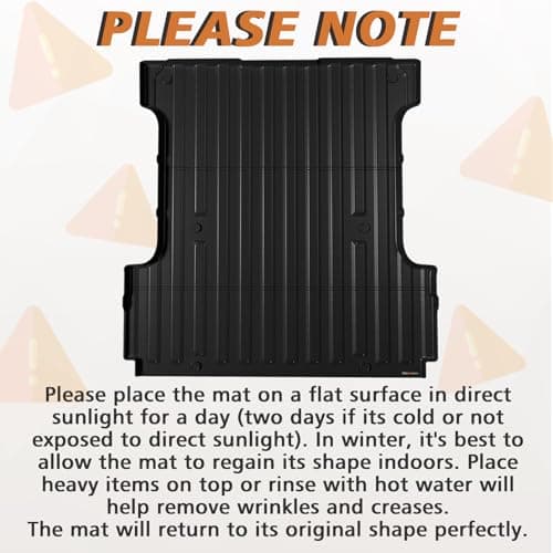 TripleAliners Truck Mat Compatible with 2024-2026 Ford F150 & Lightning 5.5FT Accessories, Truck Bed Mat Heavy Duty Custom Fit All Weather Protection TPE Pickup Liner - Thumbnail 2