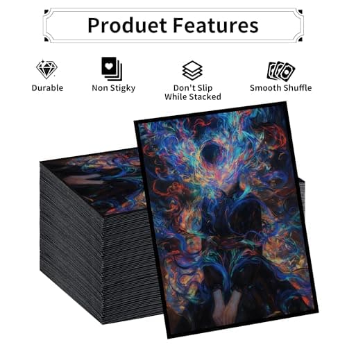 MTG Card Sleeves, Ultra Clear Front & Matte Finish Back, 100 Count Standard Size Matte Art Sleeve for Magic The Gathering (Girl) - Thumbnail 3