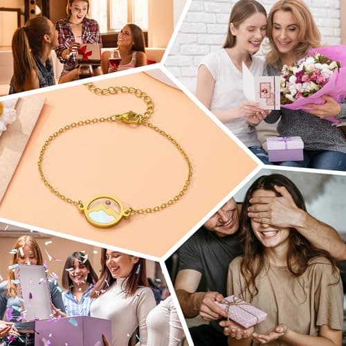 YLWJSP Teen Girl Gifts Trendy Stuff,Mustard Seed Bracelet for Women, Gold/Silver Adjustable Chain Bracelet Christian Gifts (Gold) - Thumbnail 5