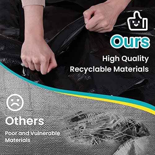 EpicTotes Extra Large Moving Boxes-Moving Bags with Zipper, Carrying Handles and Tag Pocket-Moving Supplies for Space Saving-Totes for Storage - for moving, Storage, Camping and Travel 93L-4 Pack - Thumbnail 2