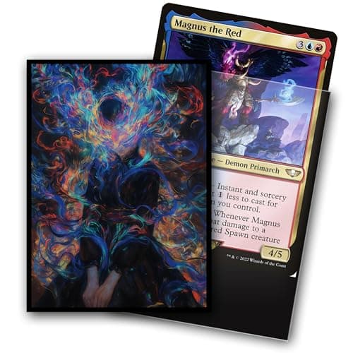 MTG Card Sleeves, Ultra Clear Front & Matte Finish Back, 100 Count Standard Size Matte Art Sleeve for Magic The Gathering (Girl) - Thumbnail 2