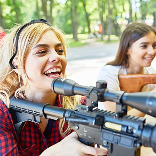 2 Banded Ear Plugs with 10 Pairs of Replacement Pods - Reusable Shooters Ear Protection for Mowing Shooting Construction Hunting - Washable Gun Range Hearing Protection Ear Plugs for Noise Reduction - Thumbnail 6