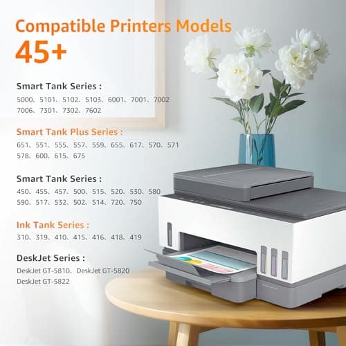 Jeoskarky Compatible for HP 31xl Color HP 32xl Black Ink Bottle for HP Smart Tank 7602 6001 5101 7301 6000 5102 5000 5103 7002 7001 7302 Series for Smart Tank Plus 651 551 Printers (4 Bottles) - Thumbnail 3