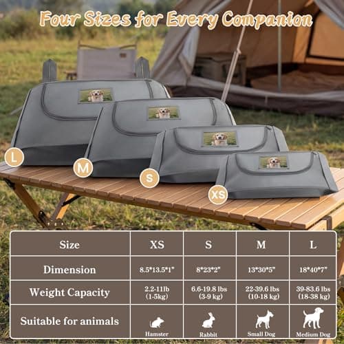 COSOWO Pet Burial Bag, Dignified Leak-Proof Deceased Pet Body Bag with Memorial Keepsake Card, XS–L for Rabbits, Kittens & Small Dogs, Grey, L - Thumbnail 4