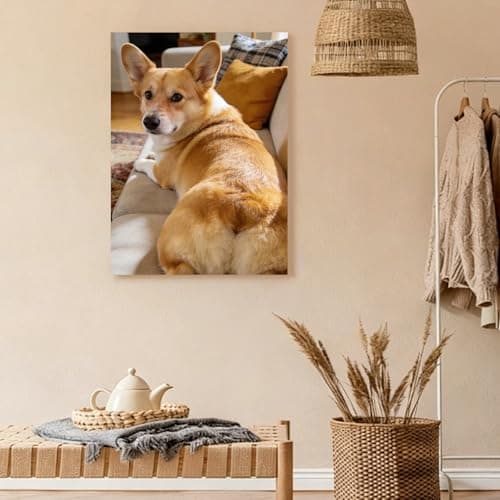 HHTCMM Ship Next Day Custom Canvas Prints with Your Photos for Pet/Animal,Personalized Canvas Pictures for Framed Wall Art for your Pets/Baby/Family (8“Lx8”W) - Thumbnail 4