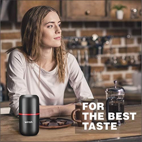 Wirsh Coffee Grinder-Electric Coffee Grinder with Stainless Steel Blades, Coffee and Spice Grinder with Powerful Motor and 4.2oz. Large Capacity for Coffee Beans,Herbs,Spices, Peanuts,Grains and More - Thumbnail 6