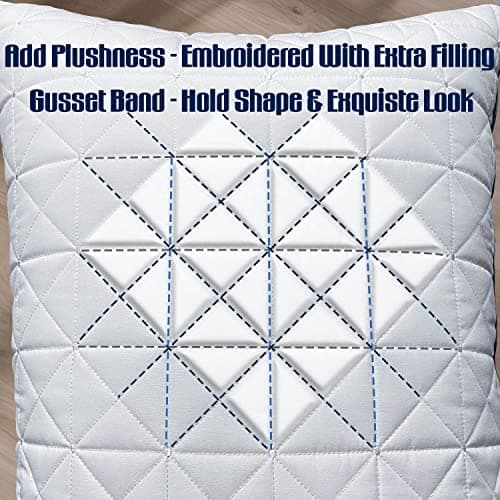 Slybear Pillows Standard Size Set of 2 Cooling Hotel Luxury Bed Pillows for Sleeping 2 Pack, Supportive Breathable Down Alternative Gusset Standard Pillow for Back Stomach or Side Sleepers - Thumbnail 4