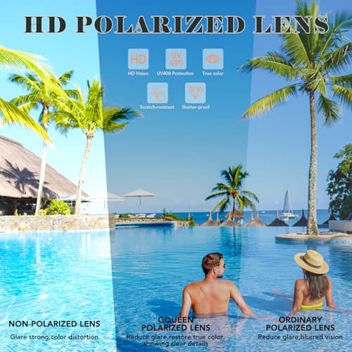 GQUEEN Retro Round Polarized Sunglasses Womens Men Spring Hinge Metal Frame Trendy Hippie Oval Sun Glasses Shades UV400,Mirrored Gold Pink - Thumbnail 4