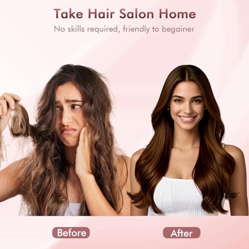 Blow Dryer Brush Hair Straightener: High Speed Hot Air Styler 110,000 RPM for Fast Drying Straightening Volumizing, One Step Volumizer with PTC Smoothing Comb Negative Ion for Silky Frizz-Free - Thumbnail 5