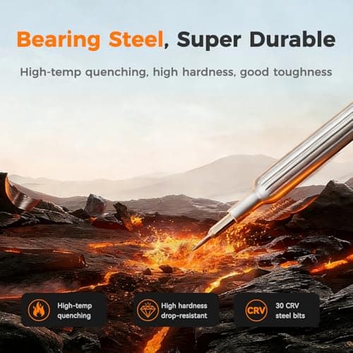 VMYTH 31 in 1 Precision Screwdriver Set, S2 Steel Magnetic Bits Mini Tool Kit with Transparent Case, Professional Repair Set for iPhone, Laptop, PC, Watch, Glasses & Electronics (Silver) - Thumbnail 2