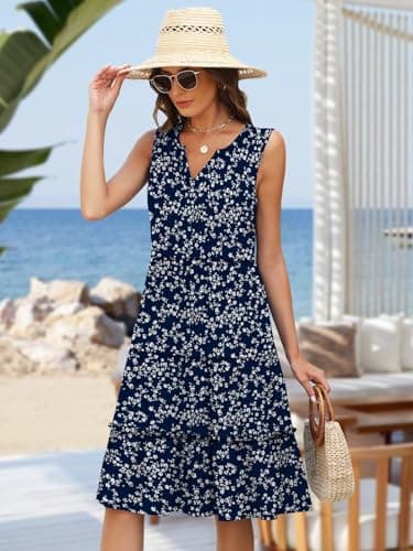 Dresses for Women Summer 2026 Plus Size Cocktail Wedding Guest Formal Prom Mother of Bride Boho Maxi Midi Sundress Sun Dress Elegant Classy Beach Vacation Clothes Travel Cruise Essentials Outfits - Thumbnail 5