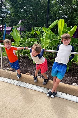 Cozople Boys Swim Trunks Stretchy Compression Liner Swim Shorts Summer UPF Quick Dry Boxer Brief Liner Swimming Shorts Novelty Anchor Surfing Beach Boardshorts Size 18-20 - Thumbnail 4