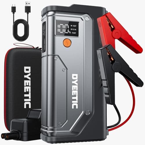 Dyeetic 7000A Jump Starter, 12V Car Battery Booster Pack(All Gas and 12.0L Diesel Engine)，26800mAh Car StarterSmart Jumper Cables, Portable Power Bank with USB QC3.0，Flashlight - Image 1