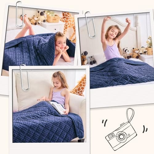 yescool Weighted Blanket Kids 5 Pounds, Kids Birthday Blanket Gifts for Boys Girls, Small Weighted Throw Blankets Washable Heavy Blankets, Winter Weighted Comforter for 5 6 7 8 9 Year Old, 36 * 48in - Thumbnail 6