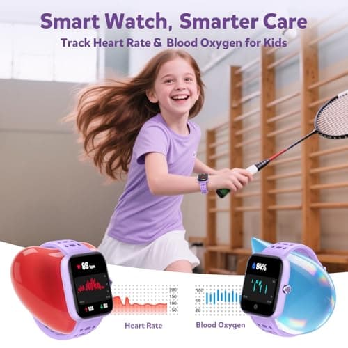 Gydom Smart Watch for Kids No APP No Phone Needed, 1.83" Fitness Tracker Watch with Heart Rate/Sleep Monitor, IP68 Waterproof Pedometer, Step Counter, Puzzle Games for Girls Teens 5-16, 81 Sport Mode - Thumbnail 5