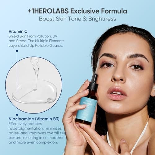 +1Herolabs Hyaluronic Acid Serum for Face with Vitamin B5, C, E & Niacinamide, Hydrating & Plumping Face Serum for Sensitive Skin, Fragrance-Free 2 Fl Oz - Thumbnail 4