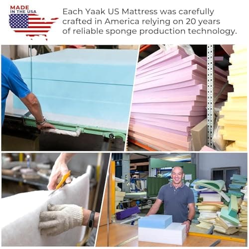 Yaak 12 Inch King Size Mattress, Cooling King Size Memory Foam Mattress in a Box for Hot Sleepers, Pressure Relief with Comfort Foam, Certipur-US Certified, USA-Made Foam, Medium Firm - Thumbnail 6