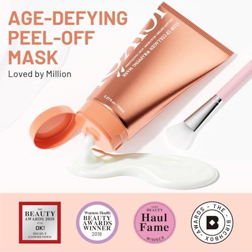 ICIKOL Collagen Peptides Night Wrapping Face Mask, Hyaluronic Acid Peel Off Masks with Vitamin E for Deep Hydrating and Smooth Looking, Overnight Facial Mask for Women Glass Skin, 150ML Large Size - Thumbnail 3