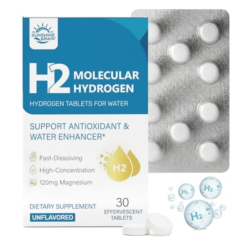 Molecular Hydrogen (H2) Tablets with 120mg Magnesium – 16 PPM Hydrogen Water Tablets for Water, Advanced Hydrogen Technology, Antioxidant Support for Cellular Health & Recovery丨Unflavored, 30 Tablets - Image 1