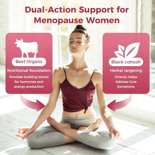 GREENPEOPLE Menopause Supplements for Women Gummies - 16-in-1 Dual Action Menopause Relief W/Black Cohosh, Vitex, Beef Organs for Hormone Balance, Hot Flashes, Night Sweats & Mood, Sugar-Free 60 CT - Thumbnail 3