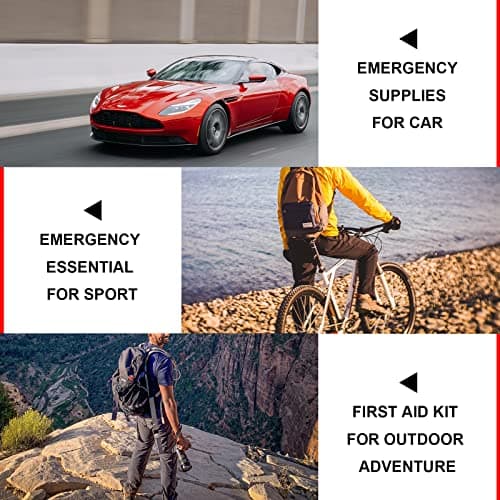 Car-Home Survival First-Aid Kit Emergency-Kit - Green 273Piece Equipment Travel Supplies First Aid Set Home Essentials Camping Hiking YIDERBO - Thumbnail 4