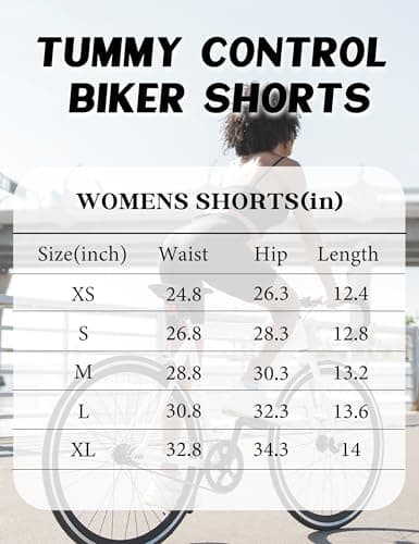 Unthewe Women's Workout Gym Biker Shorts High Waisted Athletic Booty Yoga Shorts with Tummy Control(U729-Sapphire Blue-S) - Thumbnail 6