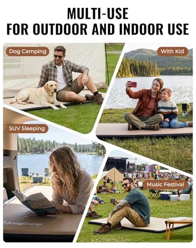 KingCamp FLEXIREST 5.0 Extra Wide Inflatable Sleeping Pad - Thumbnail 4