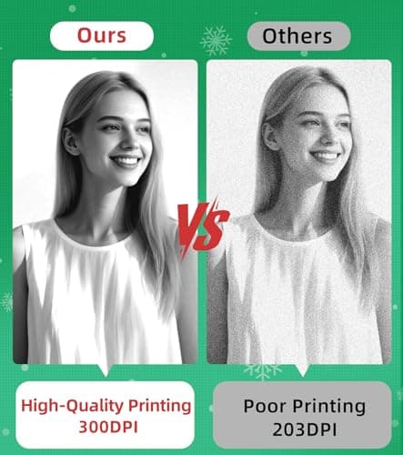 ORGBRO Sticker Printer Machine, X3 Mini Printer Print Pods Portable Thermal Inkless Sticker Maker, 2-3 Inch 300 DPI Bluetooth Pocket Printers for Smartphones, Notes, Journal, Photos, DIY, Kids Gift - Thumbnail 4