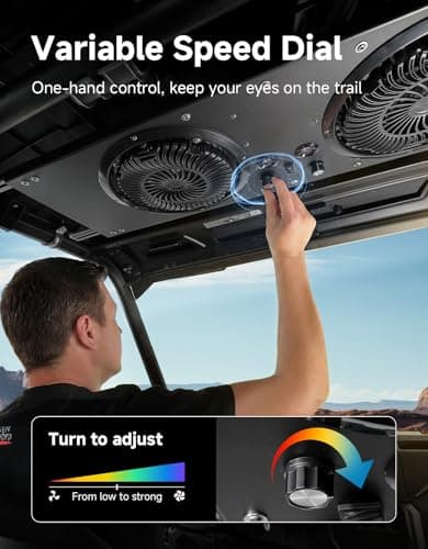 KEMIMOTO UTV Fan Compatible with Polaris Ranger, RZR XP 1000 2024+,Defender - Thumbnail 4