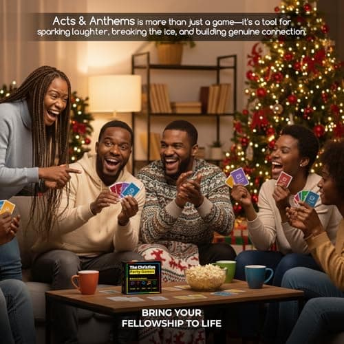 Christian Party Game for Family & Youth Groups - 5-in-1 Bible Card Game: Charades, Draw, Sing, Guess & Trivia - Hilarious Ice Breaker for Christmas & Church Events - Thumbnail 6