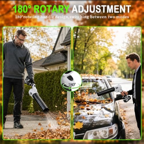 TNELTUEB Leaf Blower Cordless, 6 Speed Modes, Small Blowers for Lawn Care - Thumbnail 2