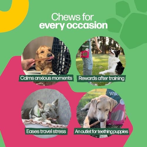 Willow & I Bully Sticks for Dogs -6 Inch Natural Bully Sticks for Medium Dogs, Small & Large- Premium 100% Grass Fed, Single Ingredient, Long Lasting, High Protein-Grain & Rawhide Free (6", 25 Pack) - Thumbnail 3