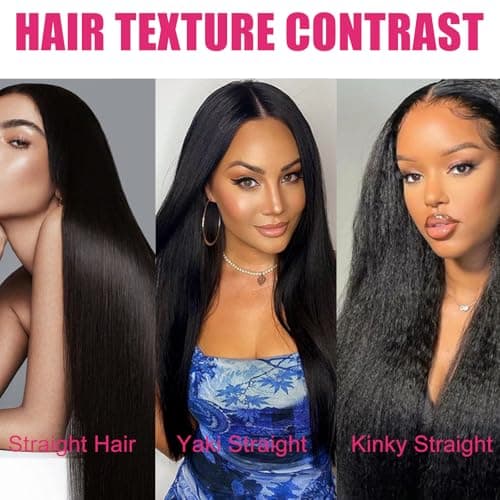 Yaki Straight Clip in Hair Extensions Real Human Hair 20Inch 120g 6Pcs Seamless Human Hair Clip in Extensions for Women Clip ins Hair Extensions Double Weft (Black, 20 Inch) - Thumbnail 6