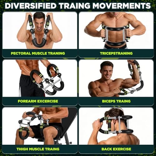 laapee Twister Arm Trainer, Adjustable Chest Workout Equipment, Arm Exerciser with Grip Strength Trainer, 20-160lbs Arm Trainer for Men Women, Folable Home Gym Strength Trainer, Chest and Arm Trainer - Thumbnail 3