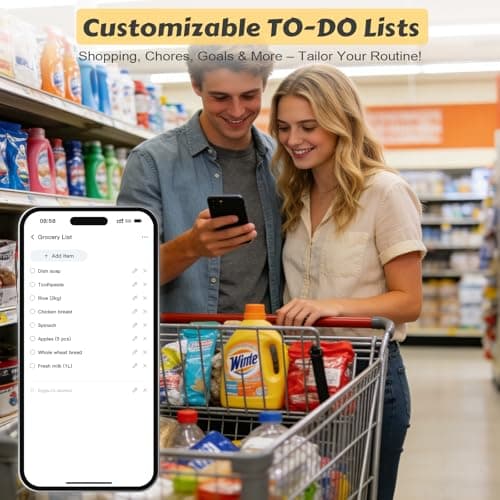 COMIX 10.1" Smart Digital Calendar for Desk, WiFi Cloud Sync Family Shared Planner with Touchscreen, Electronic Tabletop Schedule Display for Home Office, Kitchen & Nightstand - Thumbnail 6