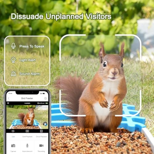 wooaismart Smart Bird Feeder with Camera - Solar Powered, AI Identify for Effortless Birdwatching, Auto Captures HD Pictures & Videos, Instant Notifications for Bird Lovers Enthusiasts - Thumbnail 4