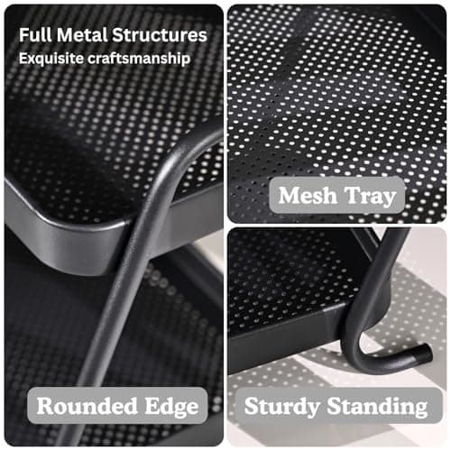 NobleForm 2-Tier Desk Organizer Multifunctional Storage Shelves for Office, Dresser, Kitchen, Stylish Organizer for Cosmetics, Office Supplies, Food, Compact, Durable, Space-Saving Design for Women - Thumbnail 6