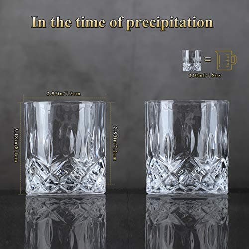 Old Fashioned Whiskey Glasses with Luxury Box - Set of 2 Whiskey Glass with Stones Whiskey for Men - Thumbnail 5
