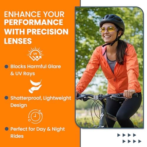 Success Eyewear Night Driving Glasses Anti Glare Polarized Night Vision Yellow Tint Glare Reducing Fit Over Driving Sunglasses Men Women - Thumbnail 4