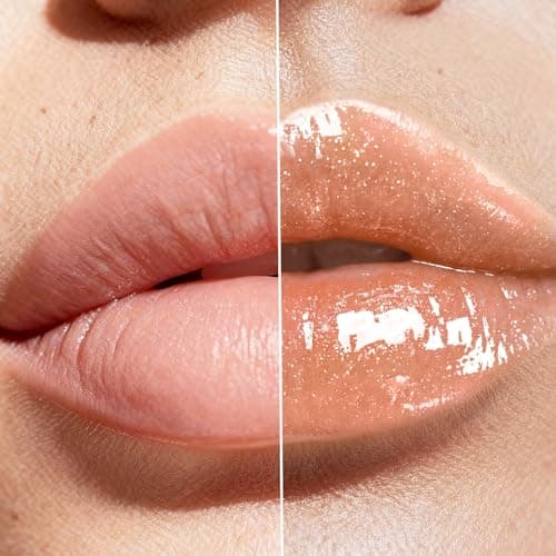 HECI BEAUTY Glitter Lip Gloss, Hydrating High Shine Lipgloss for Women, Non-Sticky Plumping Lip Oil with Vitamin E, Long Lasting Shimmer Finish for Daily Makeup, Crystal Nude 0.21 fl oz - Thumbnail 6