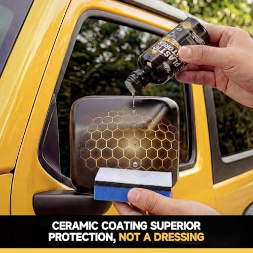 toretark Plastic Restorer for Cars, Not a Dressing, Black Trim Restorer, Ceramic Crystal Coating Highly Concentrated, Lasting Up to 6 Months+ with UV Protection, Restore Automotive Exterior 50ml*2 - Thumbnail 5