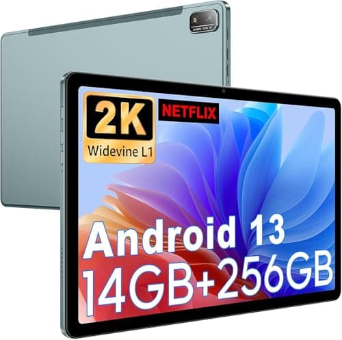 AQHH Lastest 2025 Android Tablets, 11" Android 13 Tablet with Octa-core Processor, Ultra Slim 14(8+6GB) RAM+256GB ROM+512GB Expand, BT 5.0, Dual Camera, 2000x1200 HD IPS, 7500mAh Battery - Image 1