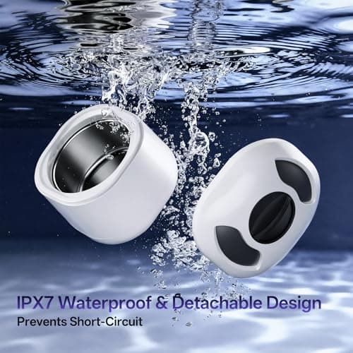 Ultrasonic Jewelry Cleaner with Detachable Tank – 42kHz Deep Cleaning for Rings, Necklaces, Makeup Brushes, UV Light, 4 Modes, Quiet Operation, IPX7 Waterproof – Also Ideal for Retainers & Dentures - Thumbnail 6