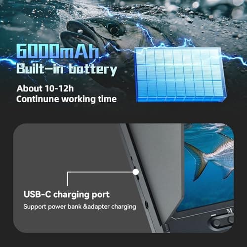 Underwater Fishing Camera Upgraded 5" Camera for Fishing with Infrared Night Vision,1080P HD Monitor,100ft Cable,Ice Fishing Accessory with Carrying Case for Ice,River,Lake,Boat,Kayak,Fishing Farming - Thumbnail 3